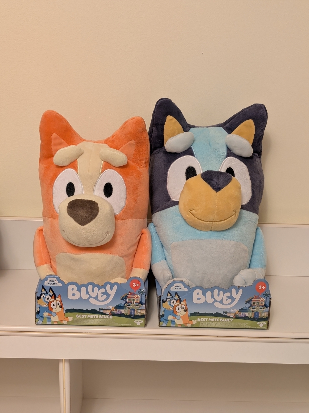Bingo 16" and Bluey 18" Plushies